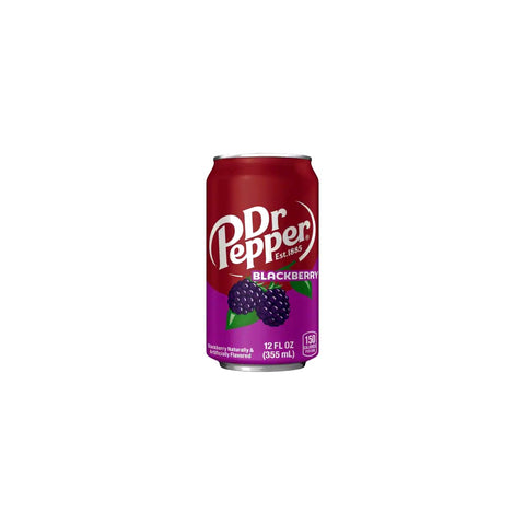 Dr Pepper Blackberry 12 FL OZ (355 ML) – USA 12 PC Pack