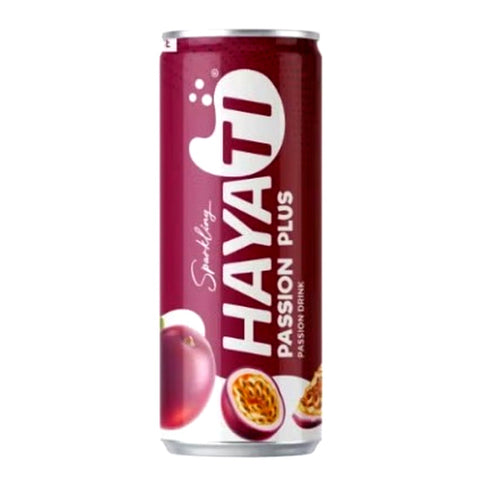 Hayati Sparkling Passion-Plus 250ml – INDIA 24 x 250ml Pack