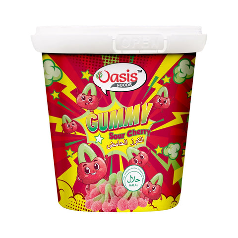 Oasis Sour Gummy Cherry 160g – 24 Pack