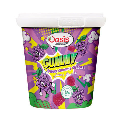 Oasis Sweet Gummy Grapes 160g – 24 Pack