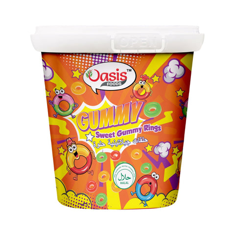 Oasis Sweet Gummy Rings 160g – 24 Pack