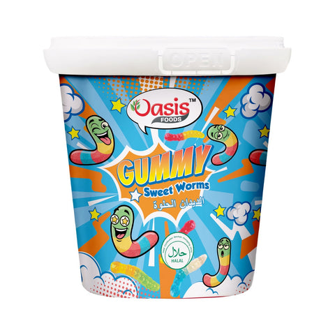 Oasis Sweet Gummy Worms 160g – 24 Pack