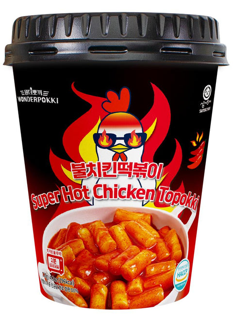 Wonderpokki Spicy Hot Chicken Topokki 120g – SOUTH KOREA 30 x 120g Pack